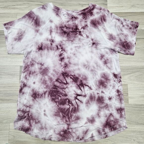 American Eagle Womens Purple Tie Dye Shirt Small Stretch Comfort - Picture 6 of 6